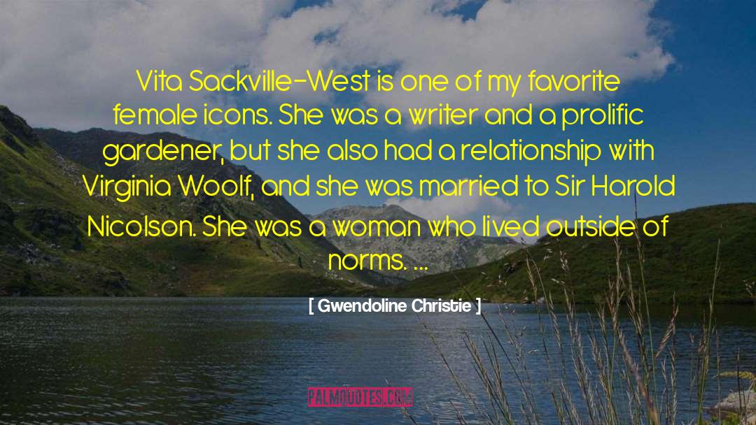 Prolific quotes by Gwendoline Christie