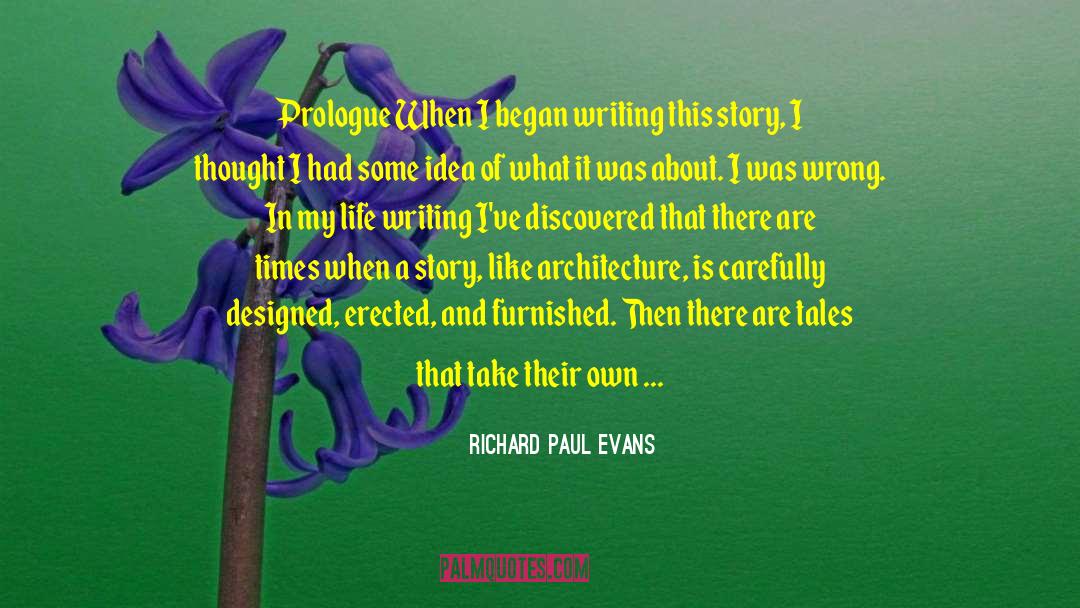 Prologue quotes by Richard Paul Evans