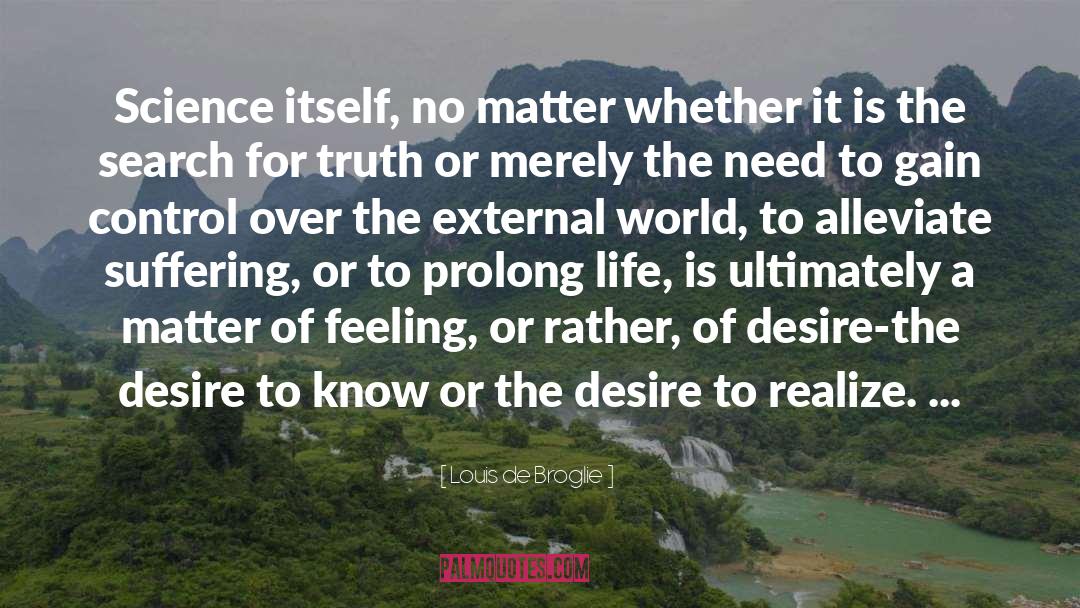 Prolong Life quotes by Louis De Broglie