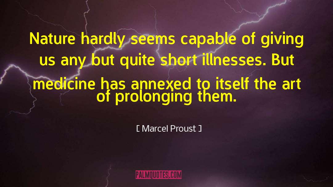 Prolonging quotes by Marcel Proust