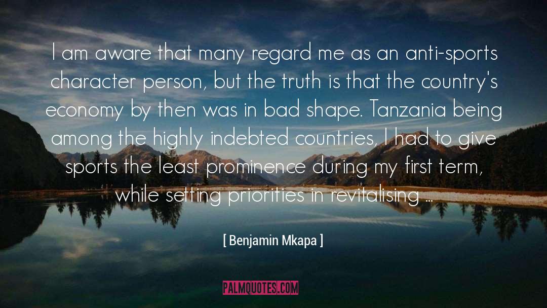 Prominence quotes by Benjamin Mkapa