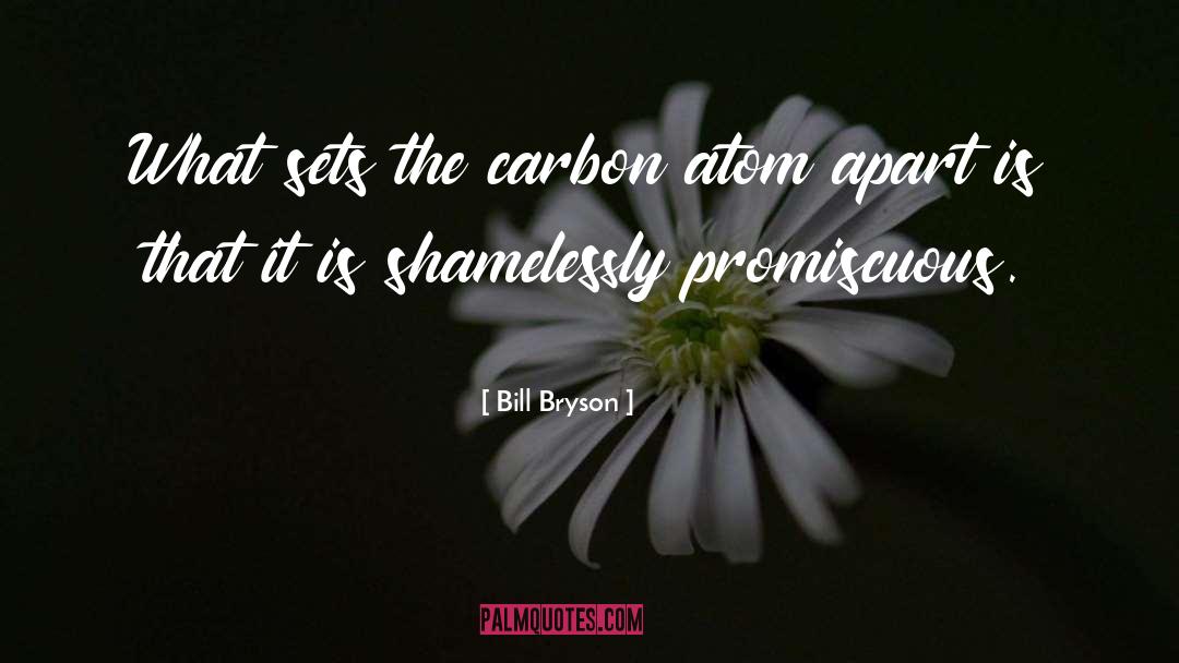 Promiscuous quotes by Bill Bryson