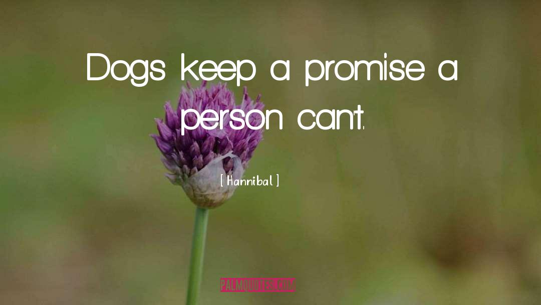 Promise quotes by Hannibal