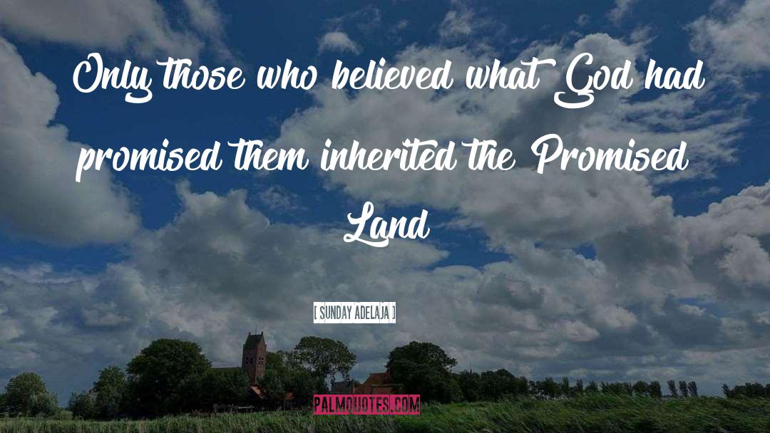 Promised Land quotes by Sunday Adelaja