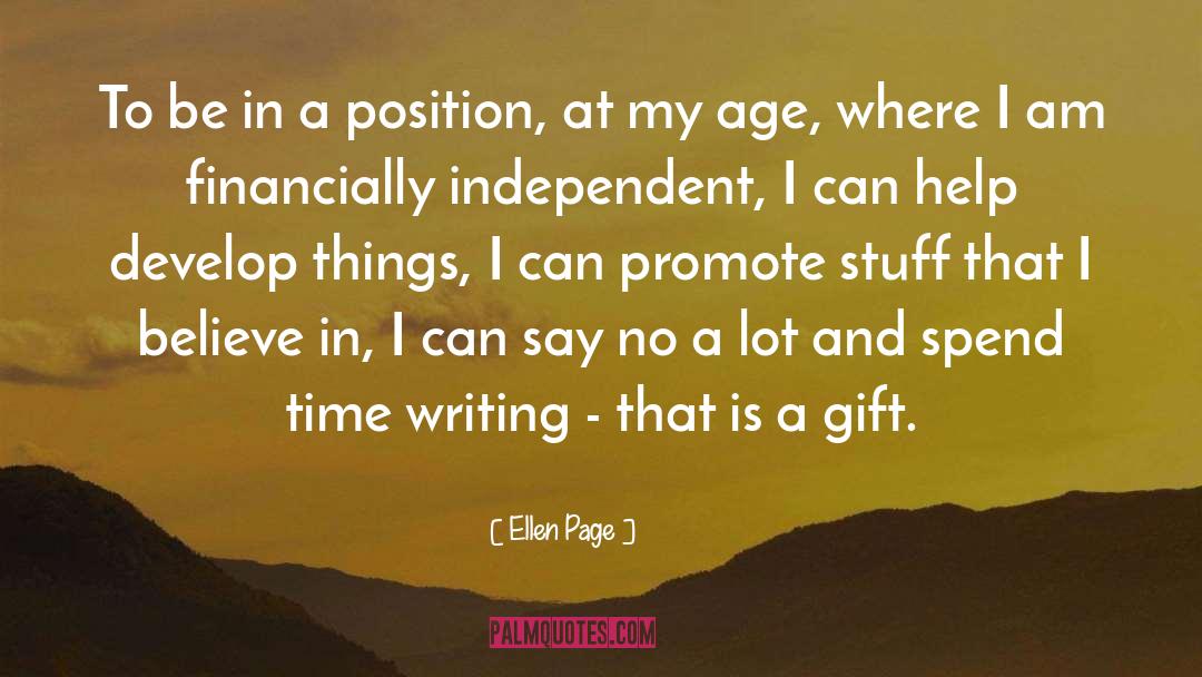 Promote quotes by Ellen Page