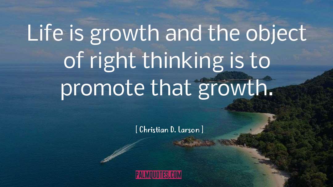 Promote quotes by Christian D. Larson