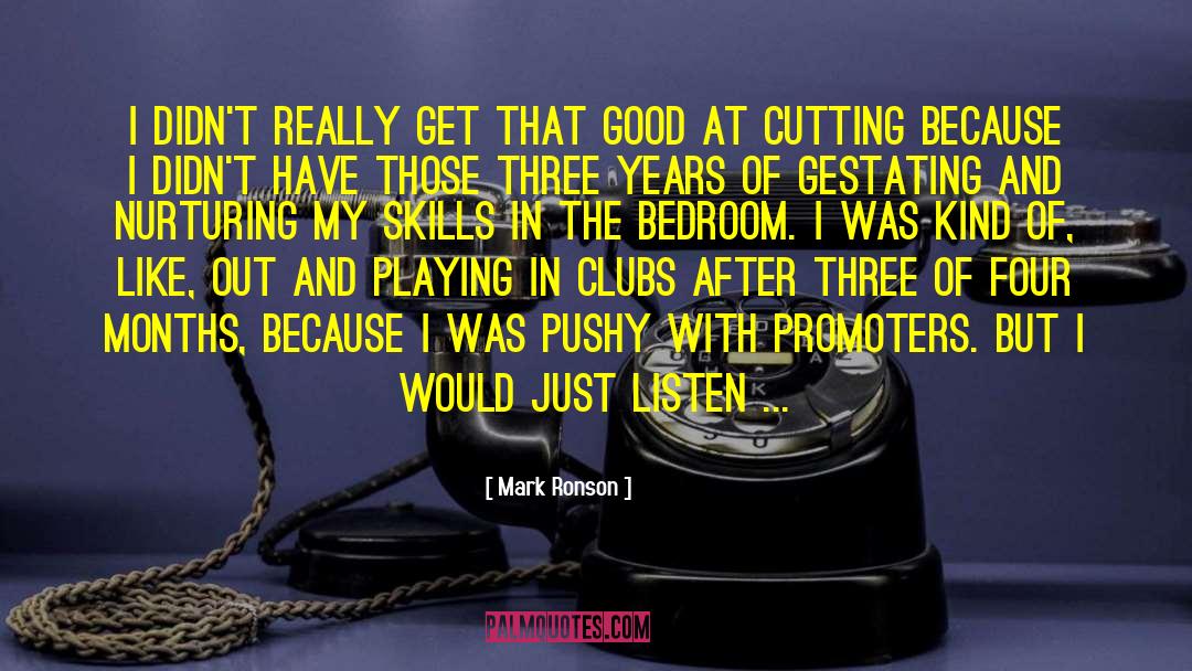 Promoters quotes by Mark Ronson