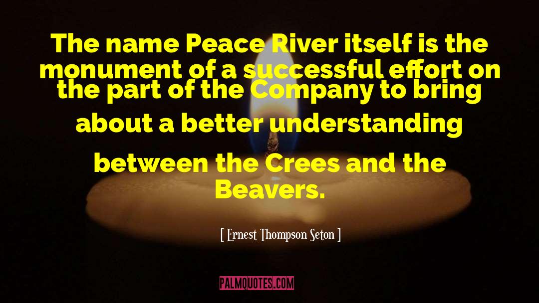 Promoting Peace quotes by Ernest Thompson Seton