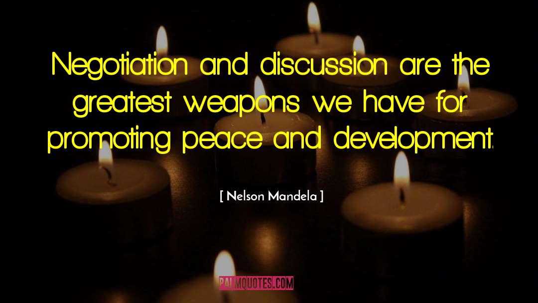Promoting Peace quotes by Nelson Mandela