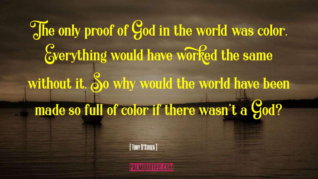 Proof Of God quotes by Tony D'Souza