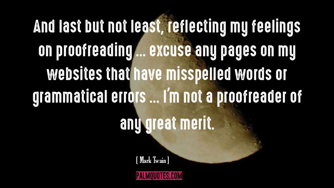 Proofreading quotes by Mark Twain