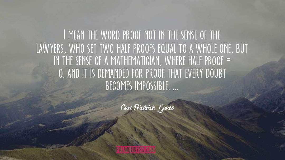 Proofs quotes by Carl Friedrich Gauss