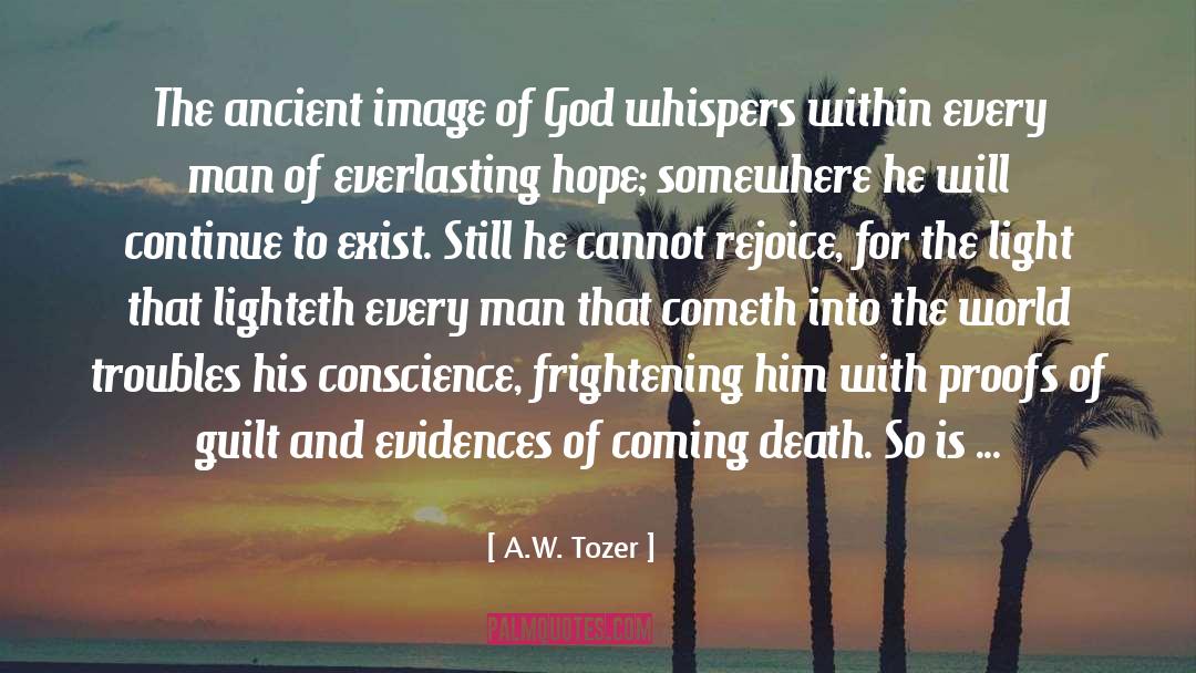 Proofs quotes by A.W. Tozer