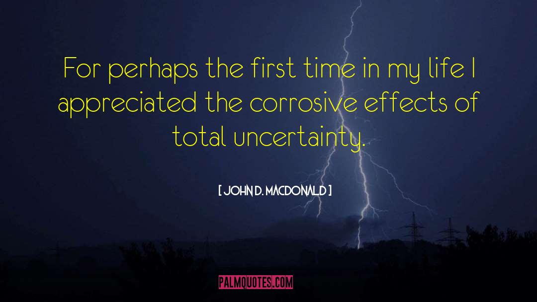 Propagated Uncertainty quotes by John D. MacDonald