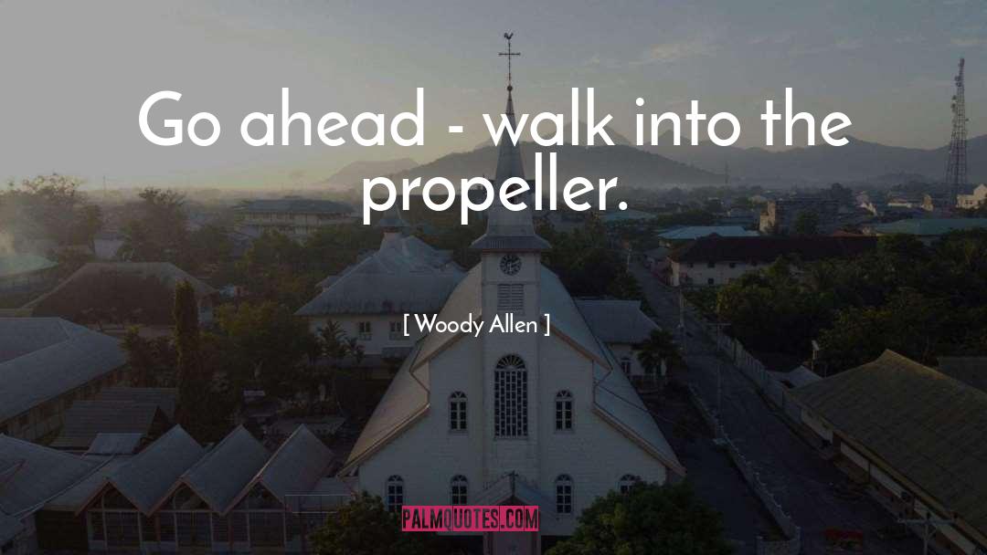 Propeller quotes by Woody Allen