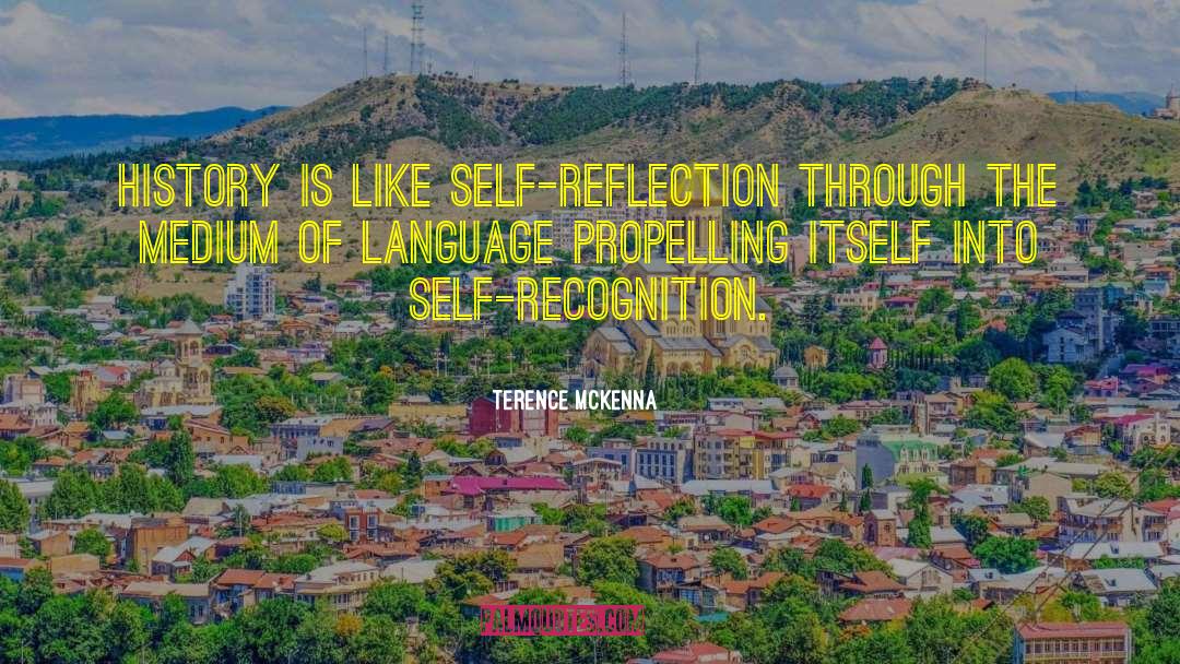 Propelling quotes by Terence McKenna