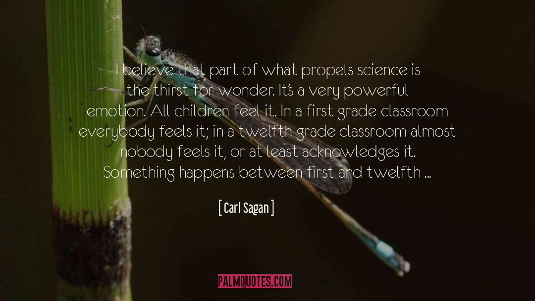 Propels quotes by Carl Sagan
