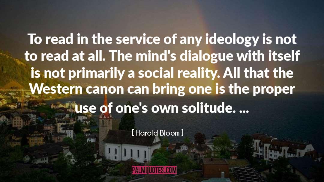Proper Reverence quotes by Harold Bloom