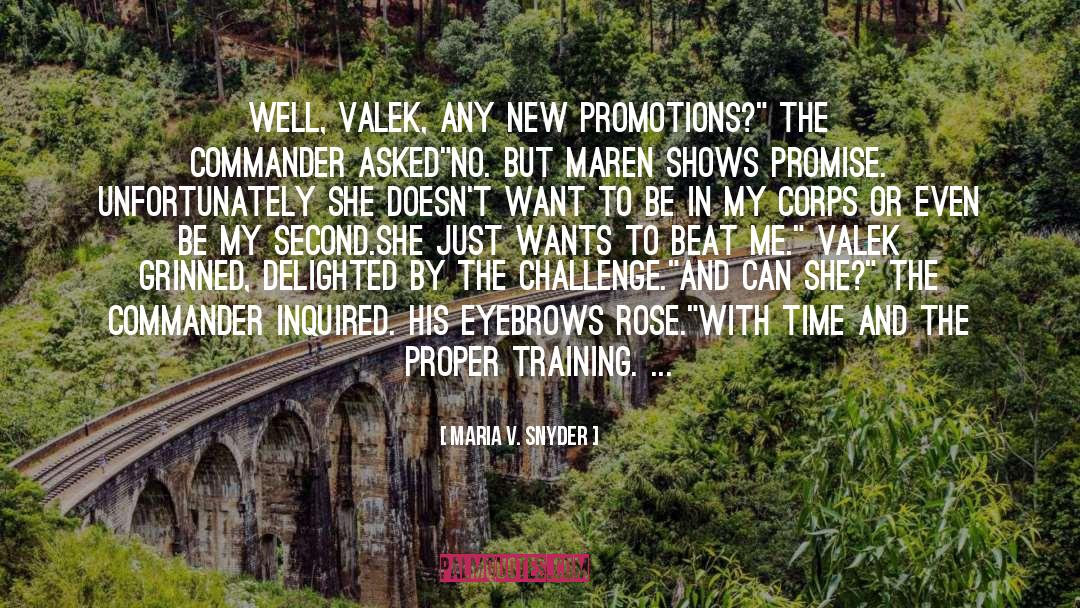 Proper Training quotes by Maria V. Snyder