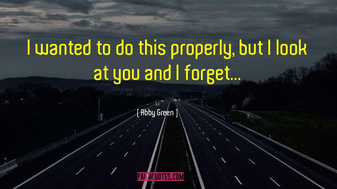 Properly Embedded quotes by Abby Green