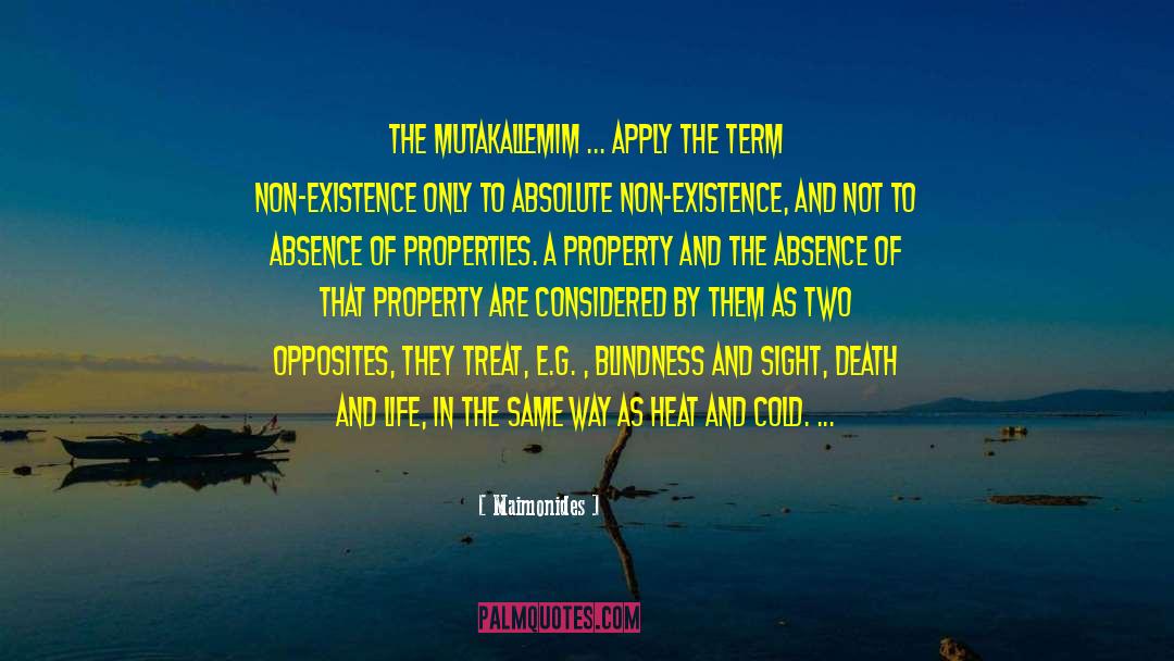 Properties quotes by Maimonides