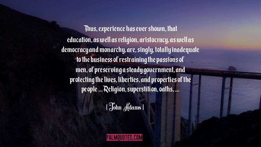 Properties quotes by John Adams