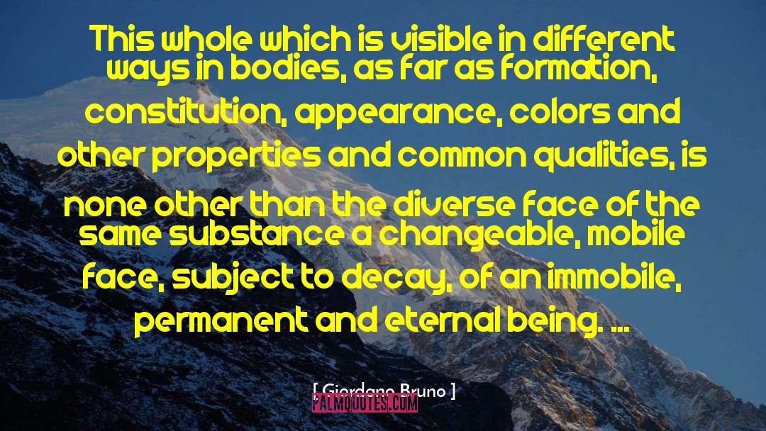 Properties quotes by Giordano Bruno