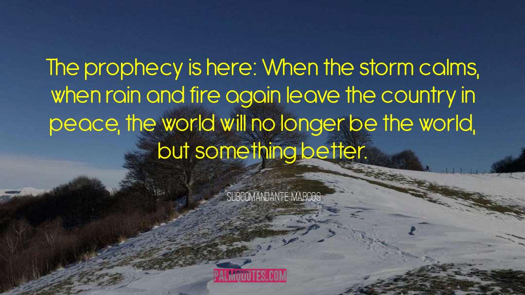 Prophecy quotes by Subcomandante Marcos