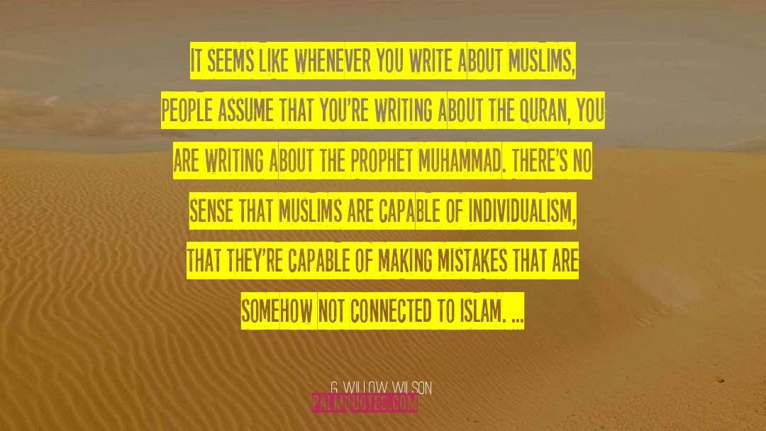 Prophet Muhammad quotes by G. Willow Wilson