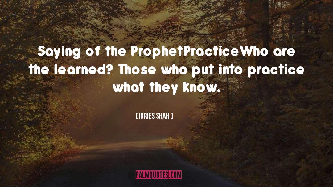 Prophet Muhammad Saw quotes by Idries Shah