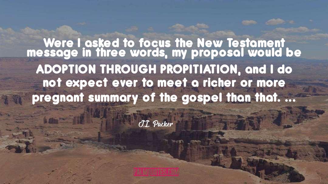 Propitiation quotes by J.I. Packer