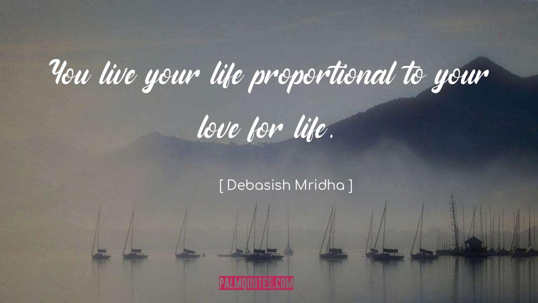Proportional quotes by Debasish Mridha