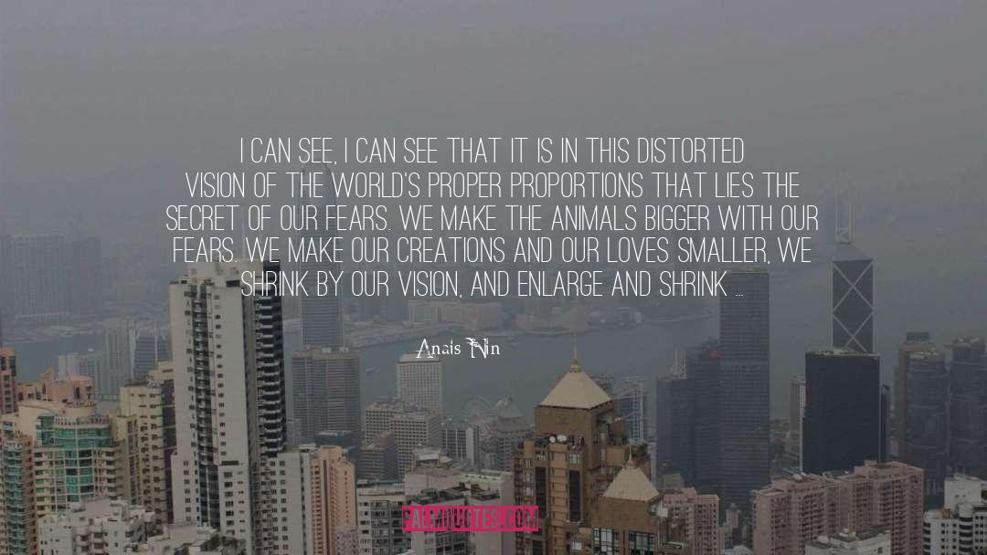 Proportions quotes by Anais Nin