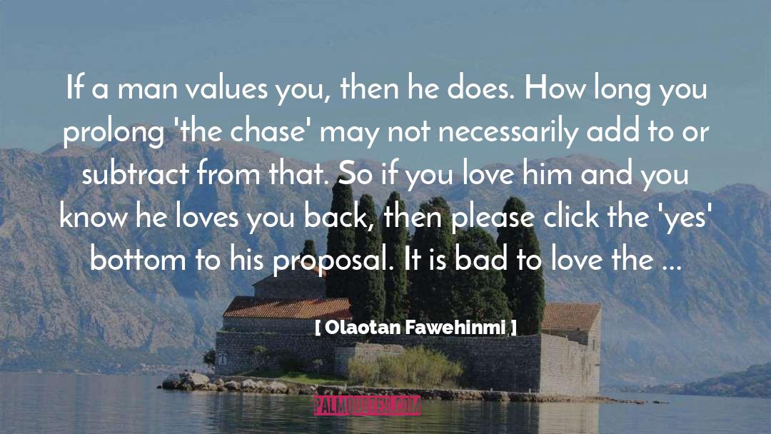 Proposal quotes by Olaotan Fawehinmi