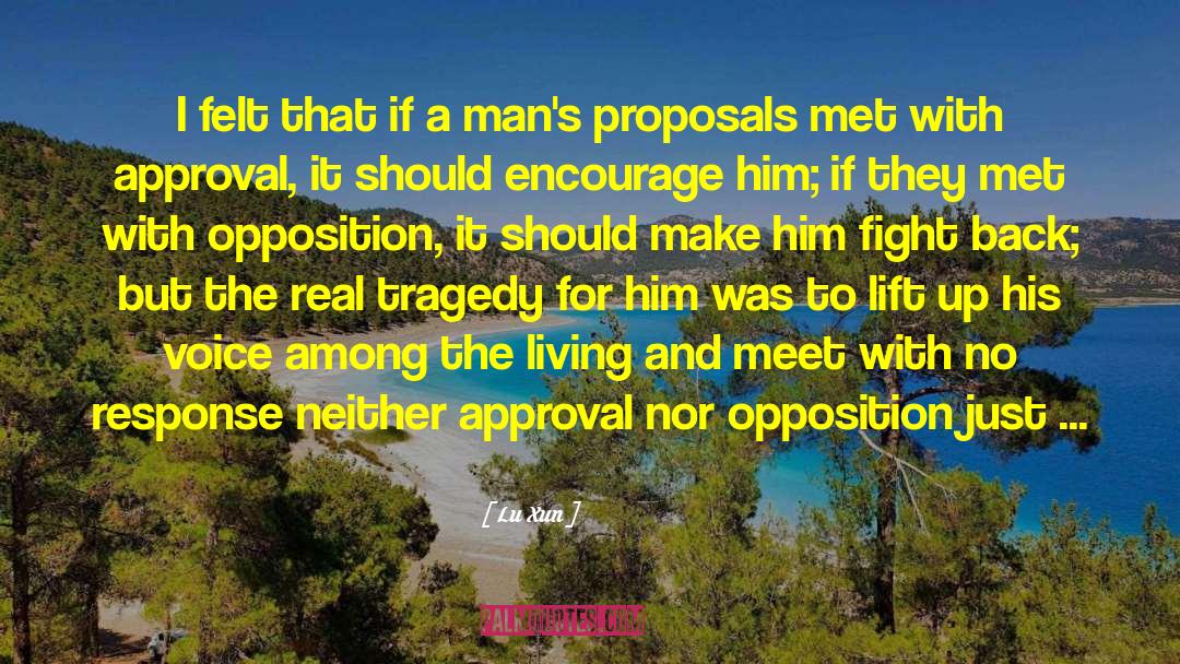 Proposals quotes by Lu Xun