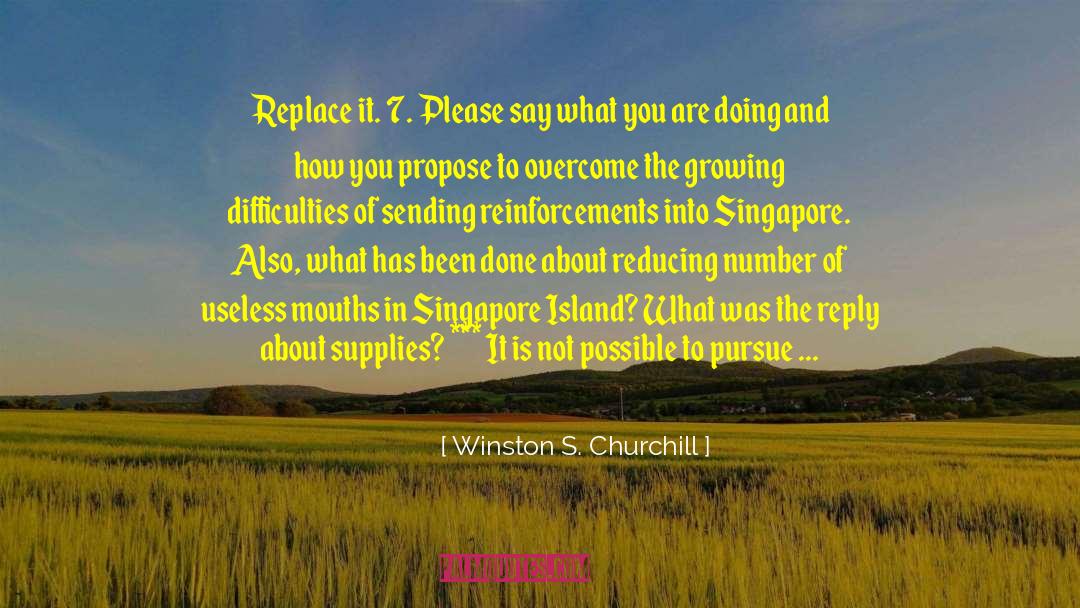 Propose quotes by Winston S. Churchill