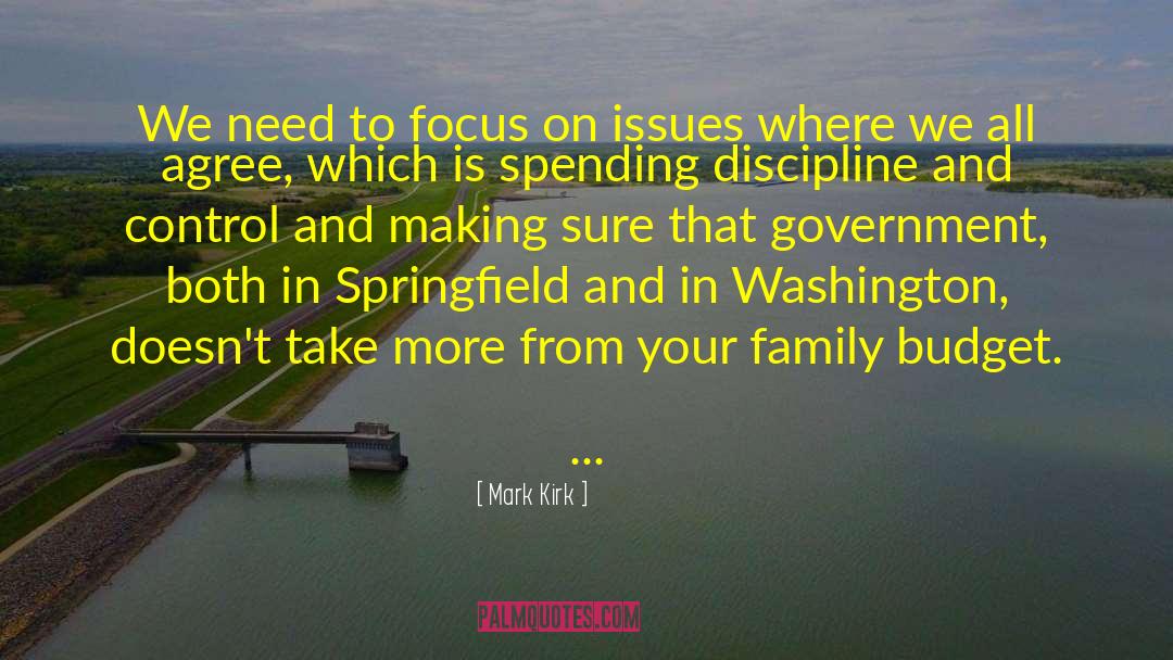 Proposed Budget quotes by Mark Kirk