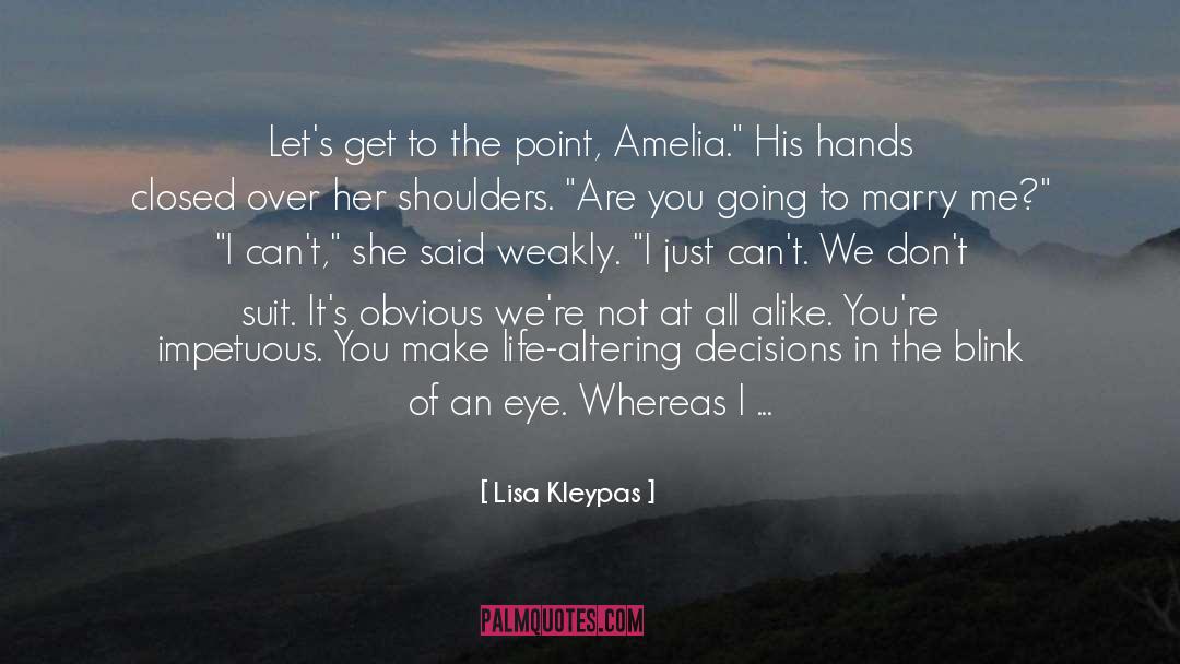 Proposing For Marriage quotes by Lisa Kleypas