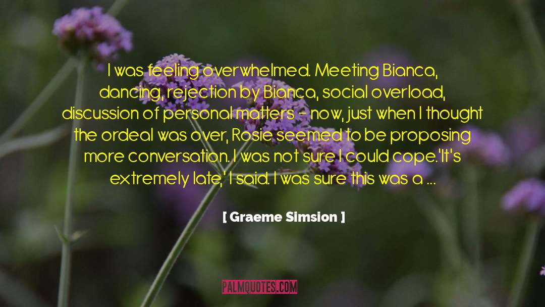 Proposing quotes by Graeme Simsion
