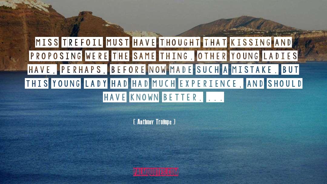 Proposing quotes by Anthony Trollope