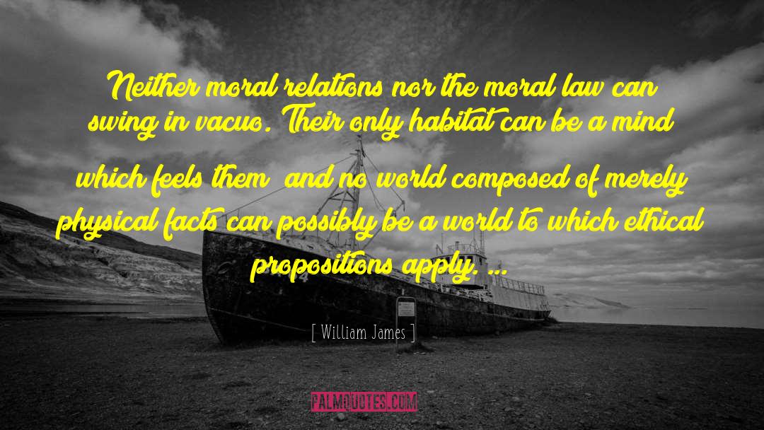 Propositions quotes by William James