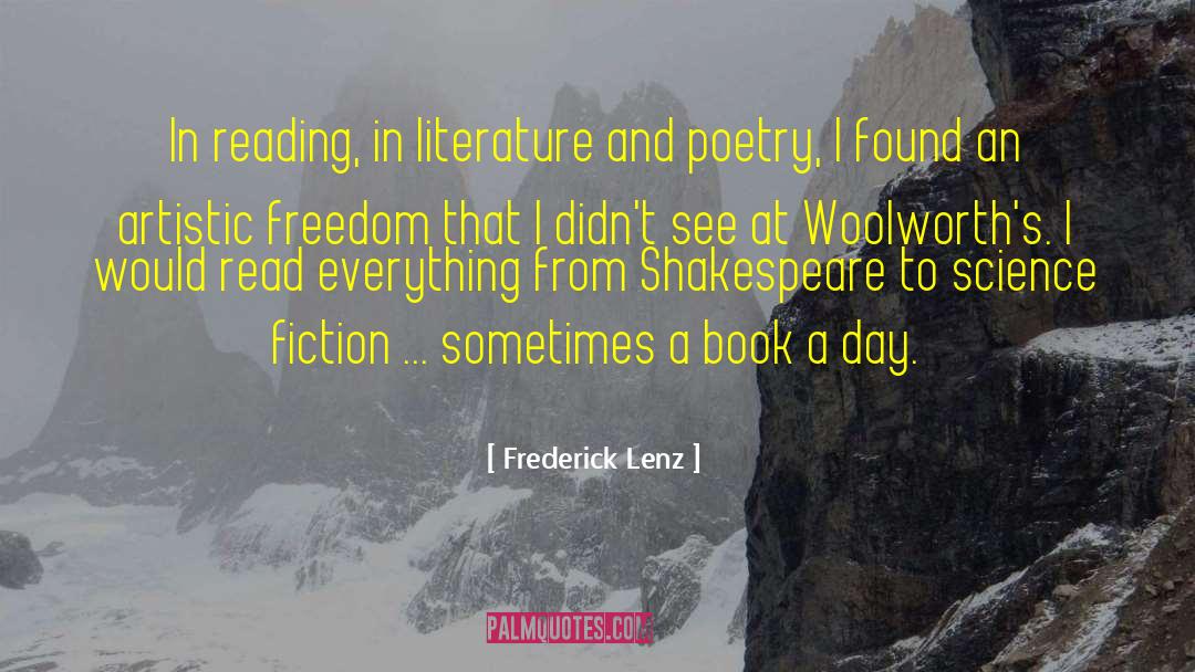 Pros Poetry quotes by Frederick Lenz