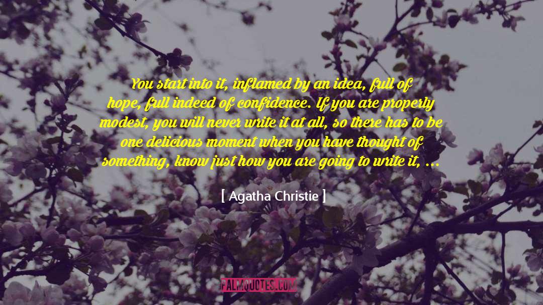 Prose Writing quotes by Agatha Christie