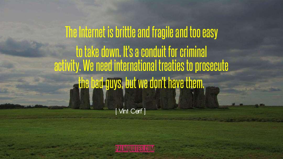 Prosecute quotes by Vint Cerf