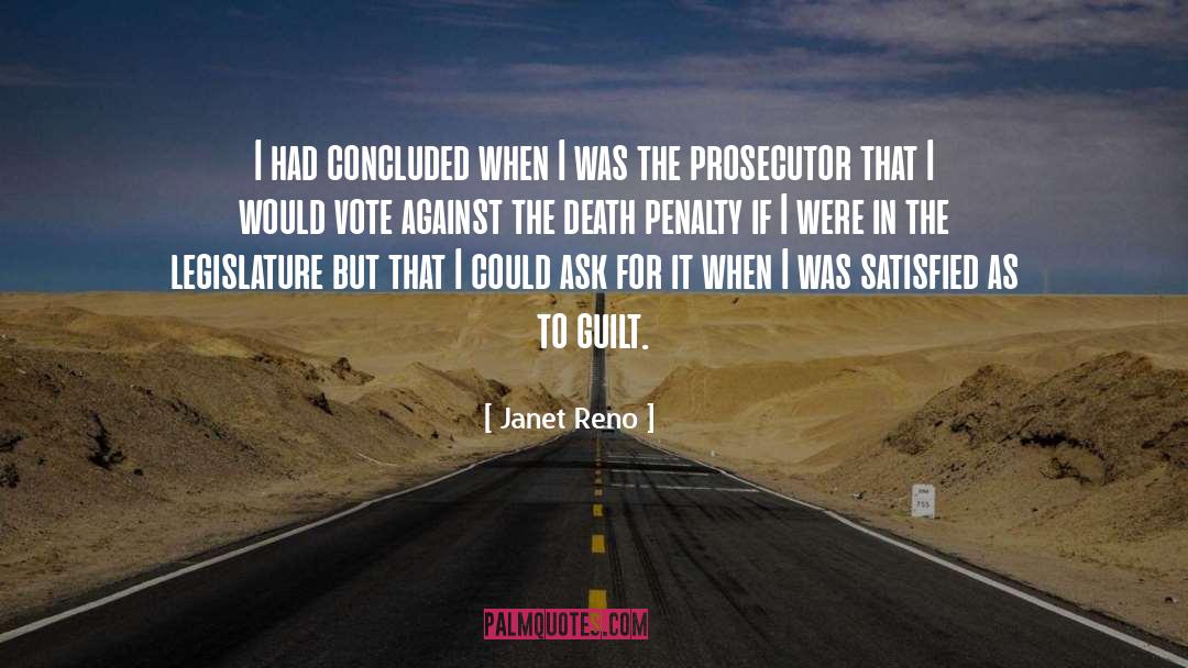 Prosecutor quotes by Janet Reno