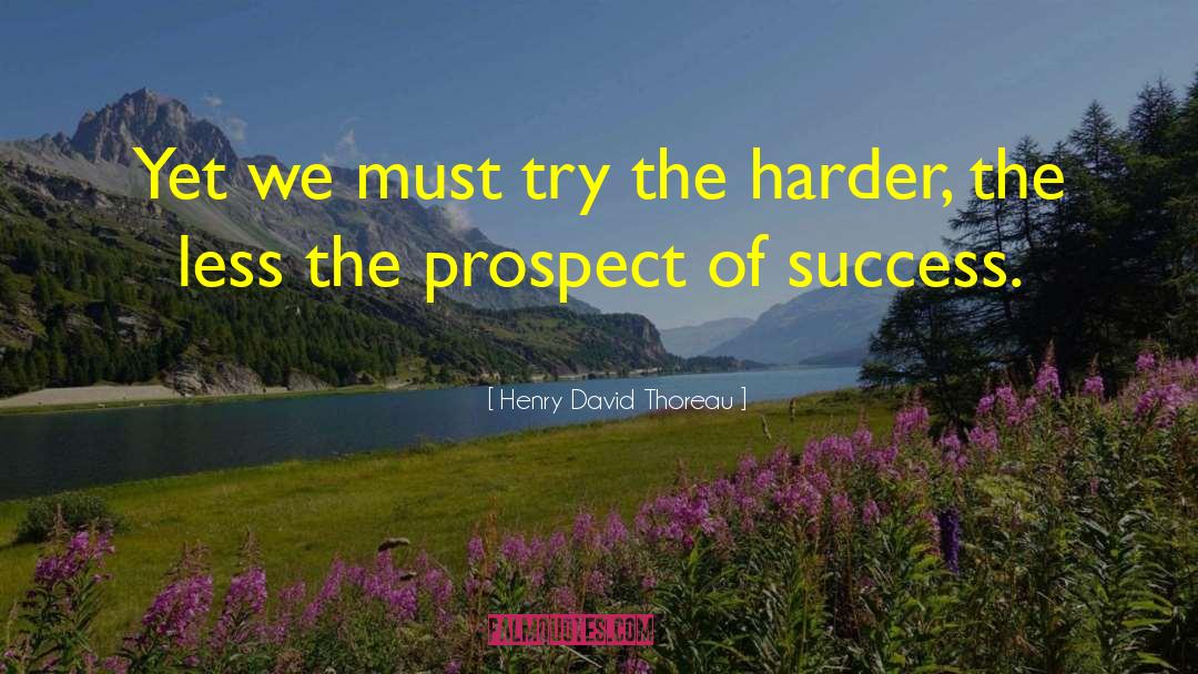 Prospect quotes by Henry David Thoreau
