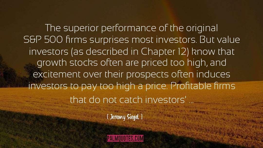 Prospects quotes by Jeremy Siegel