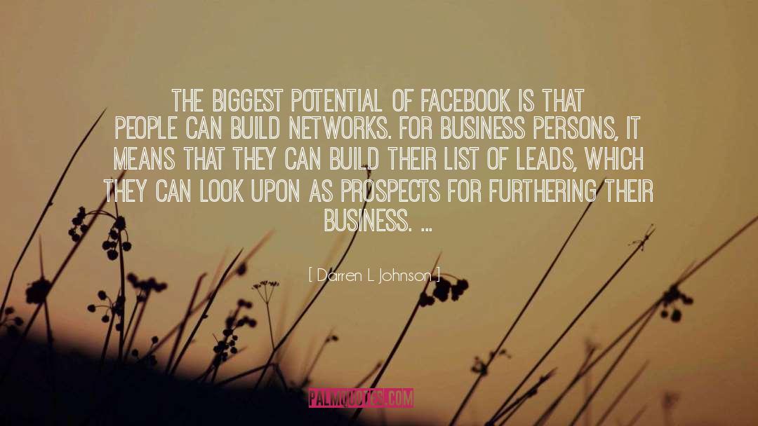 Prospects quotes by Darren L Johnson