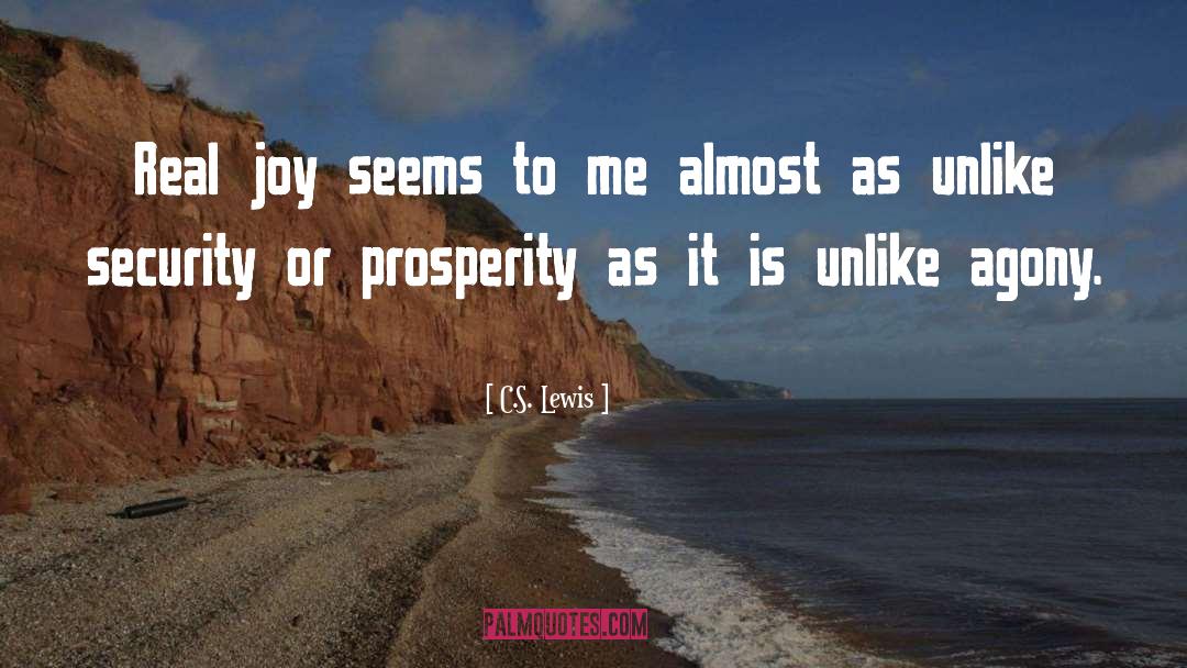Prosperity quotes by C.S. Lewis