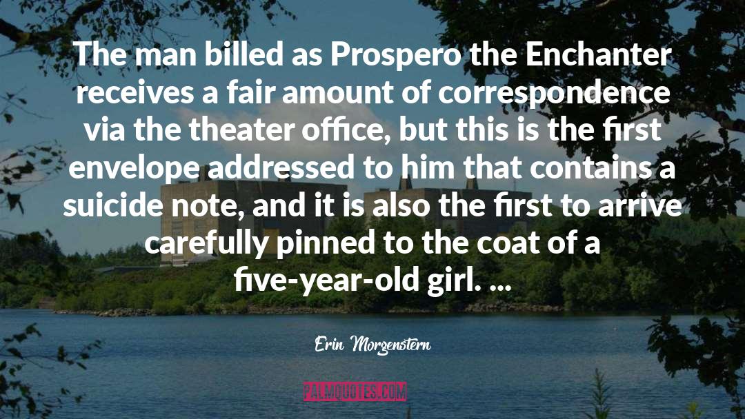 Prospero quotes by Erin Morgenstern